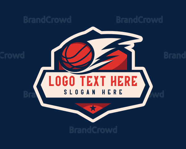 Basketball Tournament Badge Logo