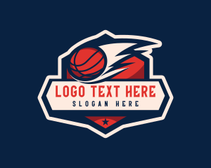 Poolroom - Basketball Tournament Badge logo design
