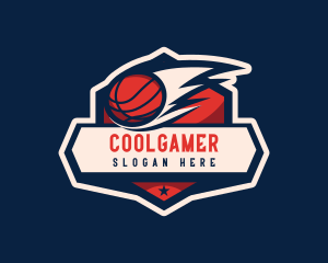 Basketball Tournament Badge Logo