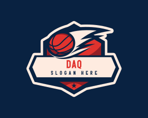 Basketball Tournament Badge Logo