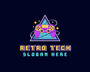 Y2K Retro Game Controller logo design