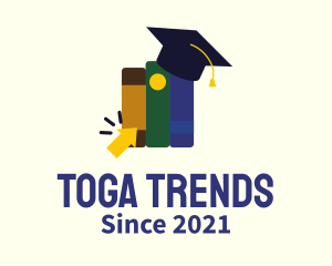 Toga - Online Learning Books logo design