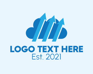 Internet - Upload Cloud Application logo design