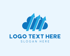 Internet - Upload Cloud Application logo design