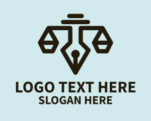 Legal - Legal Pen Notary logo design
