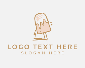 Ice Cream - Dairy Sweets Popsicle logo design