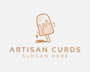 Dairy Sweets Popsicle logo design