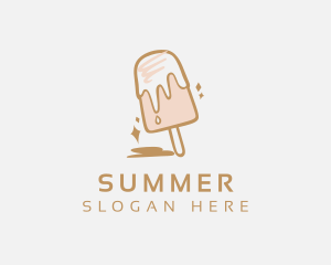 Dairy Sweets Popsicle logo design