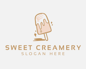 Dairy Sweets Popsicle logo design