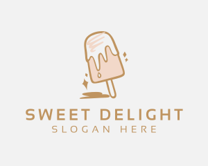 Dairy Sweets Popsicle logo design