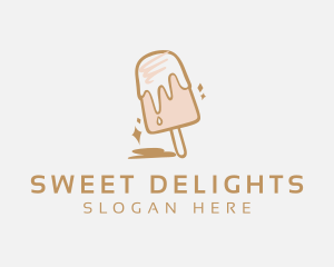 Dairy Sweets Popsicle logo design