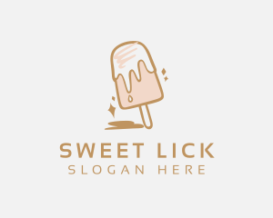 Dairy Sweets Popsicle logo design