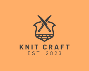 Kitchen Knife Crest logo design