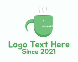 Brewed Coffee - Green Monster Mug logo design