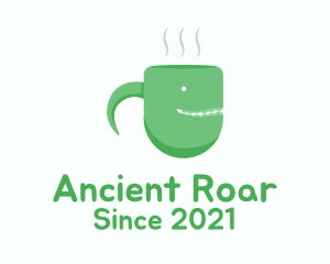 Dinosaur - Green Monster Mug logo design