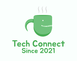 Tea Shop - Green Monster Mug logo design