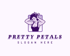 Pretty Woman Ribbon logo design