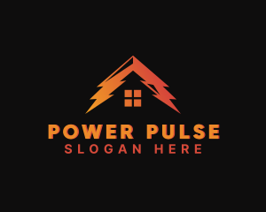 Volt - Electrical Lightning House logo design