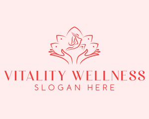 Wellness Spa Hands logo design