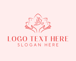 Yoga - Wellness Spa Hands logo design