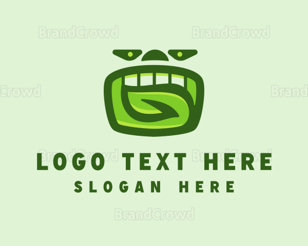 Leaf Mexican Wrestler Mask Logo