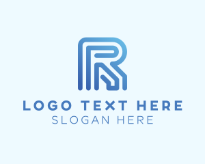 Advertising - Modern Line Maze logo design