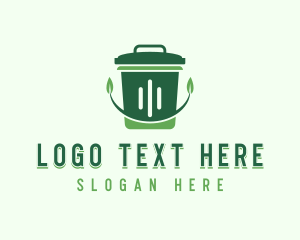 Recycling Bin - Trash Bin Sanitation logo design