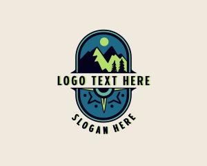 Travel Agency - Travel Compass Camping logo design