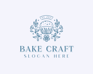 Flower Cupcake Patisserie  logo design