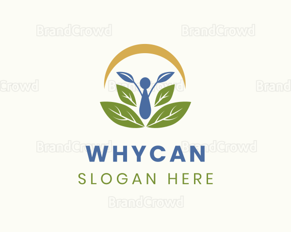 Human Leaf Wellness Logo
