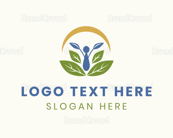 Human Leaf Wellness Logo