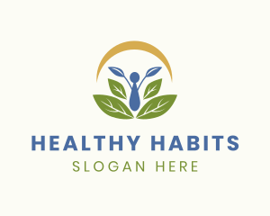 Nutrition - Human Leaf Wellness logo design