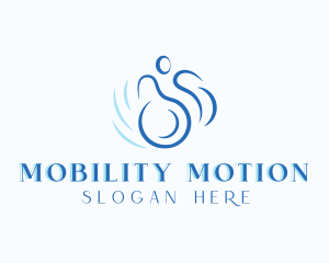 Wheelchair - Wheelchair Disability Support logo design