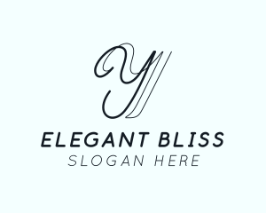 Business Calligraphy letter Y Logo