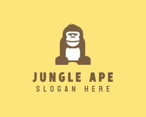 Ape - Ape Gorilla Animal logo design