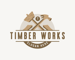 Carpentry Woodwork Workshop logo design