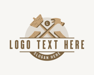 Woodwork - Carpentry Woodwork Workshop logo design