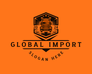 Import - Fast Truck Logistics logo design