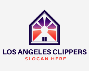 House Sunset Construction Logo