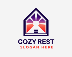 House Sunset Construction logo design