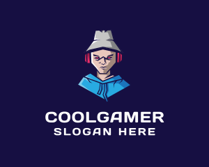 Game Stream - Gamer Guy Hoodie logo design