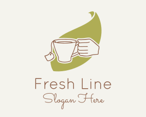 Line - Matcha Leaf Line logo design