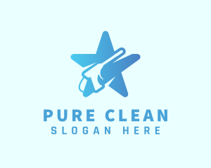 Blue Star Pressure Washing logo design