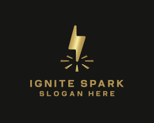 Lightning Spark Power logo design