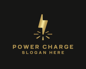 Lightning Spark Power logo design