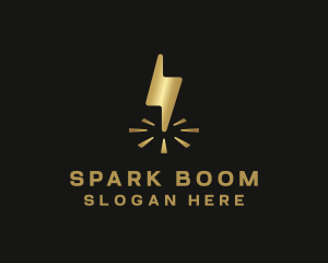 Lightning Spark Power logo design