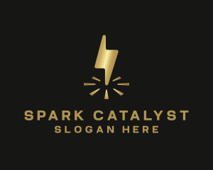 Lightning Spark Power logo design