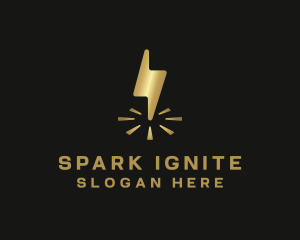 Lightning Spark Power logo design