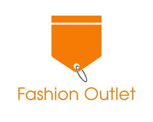 Outlet - Orange Price Tag logo design
