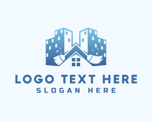 Building - Condominium Property Cleaning logo design